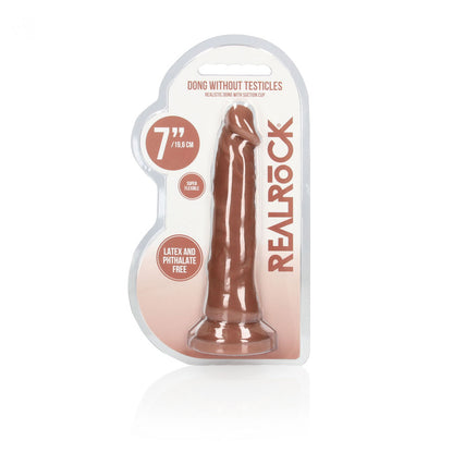 REALROCK 7 Realistic Dildo - Tan - Tan 17.8 cm Dong - REA098TAN
