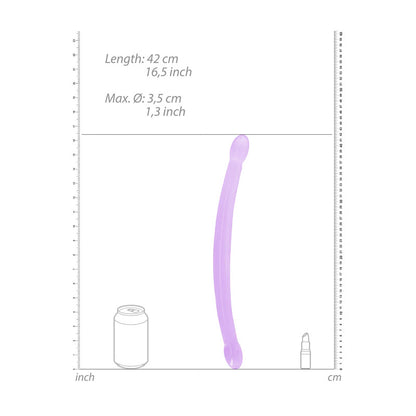 REALROCK Non Realistic Double Dong 17 - Purple 42 cm Double Dong - REA112PUR