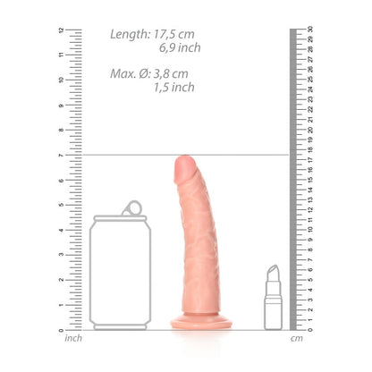 REALROCK Realistic Slim Dildo without Balls - 15.5 cm - Flesh 15.5 cm (6) Dong-REA113FLE