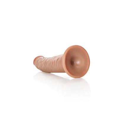 REALROCK Realistic Slim Dildo with Suction Cup - 20.5cm - Tan 20.5 cm (8) Dong