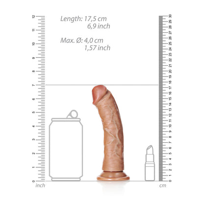 REALROCK Realistic Regular Curved Dildo with Suction Cup - 15.5 cm - Tan 15.5 cm (6) Dong-REA116TAN