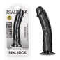 REALROCK Realistic Regular Curved Dildo with Suction Cup - 18 cm - Black 18 cm (7) Dong-REA117BLK