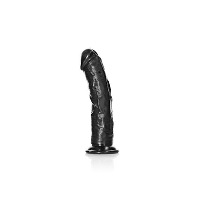 REALROCK Realistic Regular Curved Dildo with Suction Cup - 18 cm - Black 18 cm (7) Dong-REA117BLK