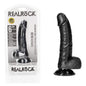 REALROCK Realistic Regular Curved Dong with Balls - 15.5 cm - Black 15.5 cm (6) Dong-REA121BLK