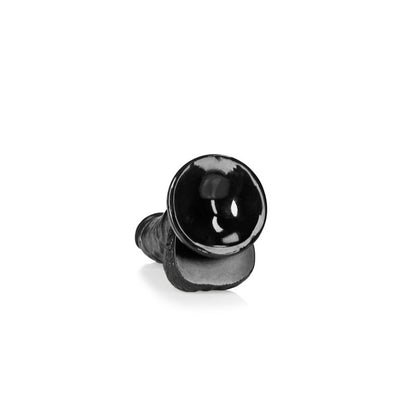 REALROCK Realistic Regular Curved Dong with Balls - 15.5 cm - Black 15.5 cm (6) Dong-REA121BLK