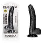 REALROCK Realistic Regular Curved Dong with Balls - 20.5 cm - Black 20.5 cm (8) Dong-REA123BLK