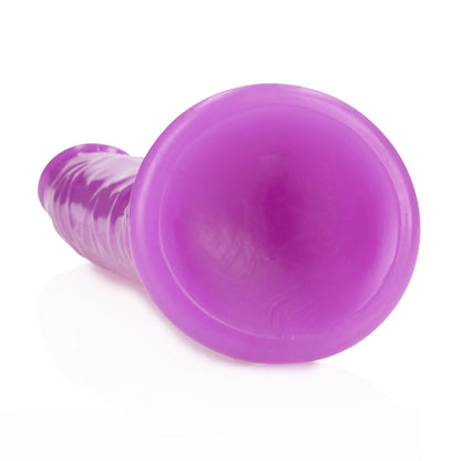 REALROCK 29 cm Slim Glow in the Dark Neon - Purple - Glow in Dark Purple 29 cm (11) Dong - REA146GLOPUR