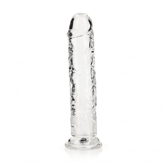 REALROCK 25 cm Straight Dildo - Clear - Clear 25 cm (10) Dong - REA154TRA