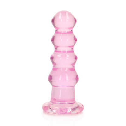 REALROCK 14 cm Curvy Anal Plug - Pink - Pink 14 cm (4.5) Butt Plug - REA158PNK