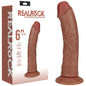 REALROCK 15cm Vibrating Cock - Tan - Tan 15.2 cm (6) USB Rechargeable Vibrating Dong-REA187TAN