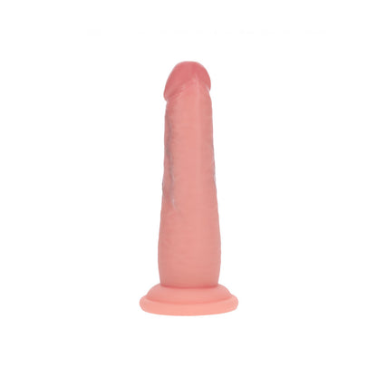 REALROCK Dual Density 6 Sliding Skin Silicone Dildo - Flesh - Flesh 15.2 cm Sliding Skin Dildo - REA224FLE