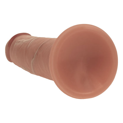 REALROCK Dual Density 7 Sliding Skin Silicone Dildo - Tan - Tan 15.2 cm Sliding Skin Dildo - REA225TAN