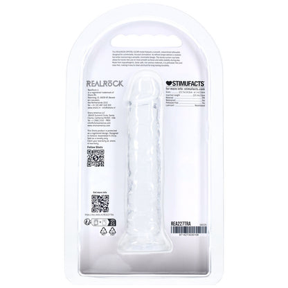 REALROCK Realistic 5 Dildo - Clear - Clear 12.7 cm Dildo - REA227TRA