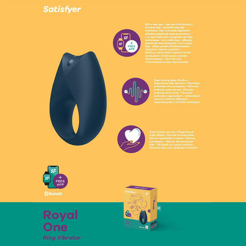 Satisfyer Royal One - App Controlled Vibrating Cock Ring-SATCR-3