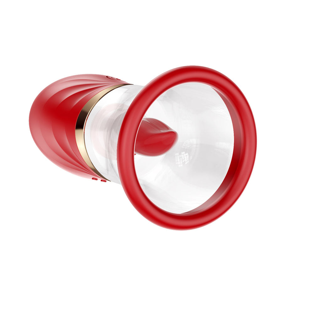 LuvPump Adoramor - Red USB Rechargeable Licking & Sucking Ladies Pump - SF-08-1-02