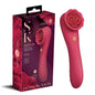 Secret Kisses ROSEGASM ROSE QUAKE - Red 18.8 cm USB Rechargeable Dual Ended Tapping Vibrator-SK1048