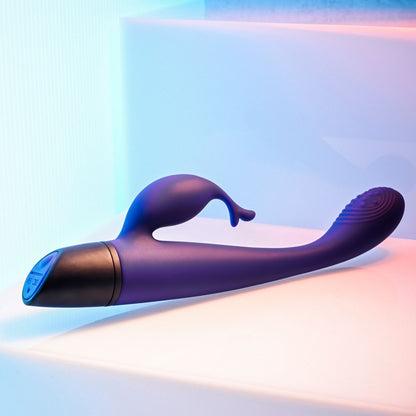Selopa PLUM PASSION - Purple 18.3 cm USB Rechargeable Rabbit Vibrator-SL-RS-3328-2