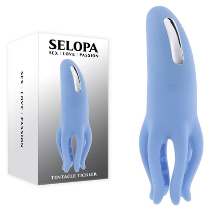 Selopa TENTACLE TICKLER - Blue USB Rechargeable Vibrating Stimulator-SL-RS-6268-2