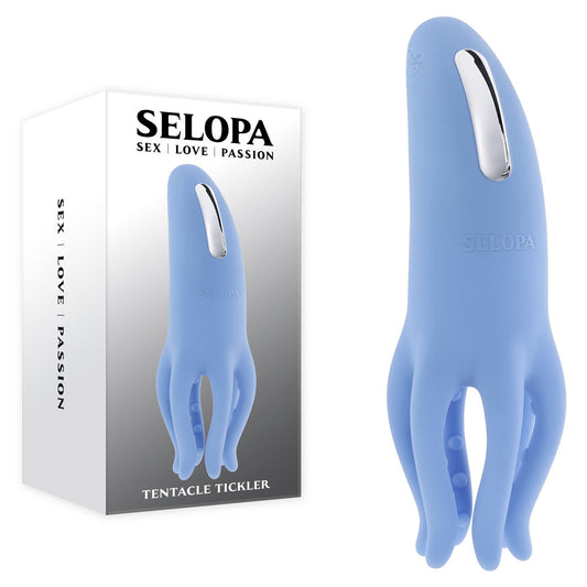 Selopa TENTACLE TICKLER - Blue USB Rechargeable Vibrating Stimulator-SL-RS-6268-2