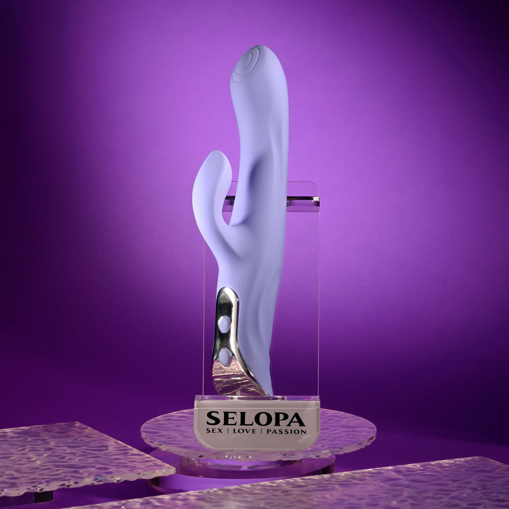 Evolved LAVENDER LOVE - Purple 23.3 cm USB Rechargeable Rabbit Vibrator-SL-RS-6619-2