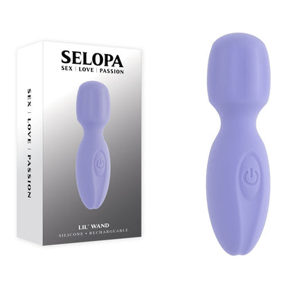 Selopa LIL WAND - Purple 11 cm USB Rechargeable Massage Wand-SL-RS-6855-2