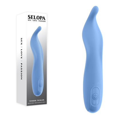 Selopa TENDER TICKLER - Blue 16.2 cm USB Rechargeable Pinpoint Stimulator-SL-RS-6916-2