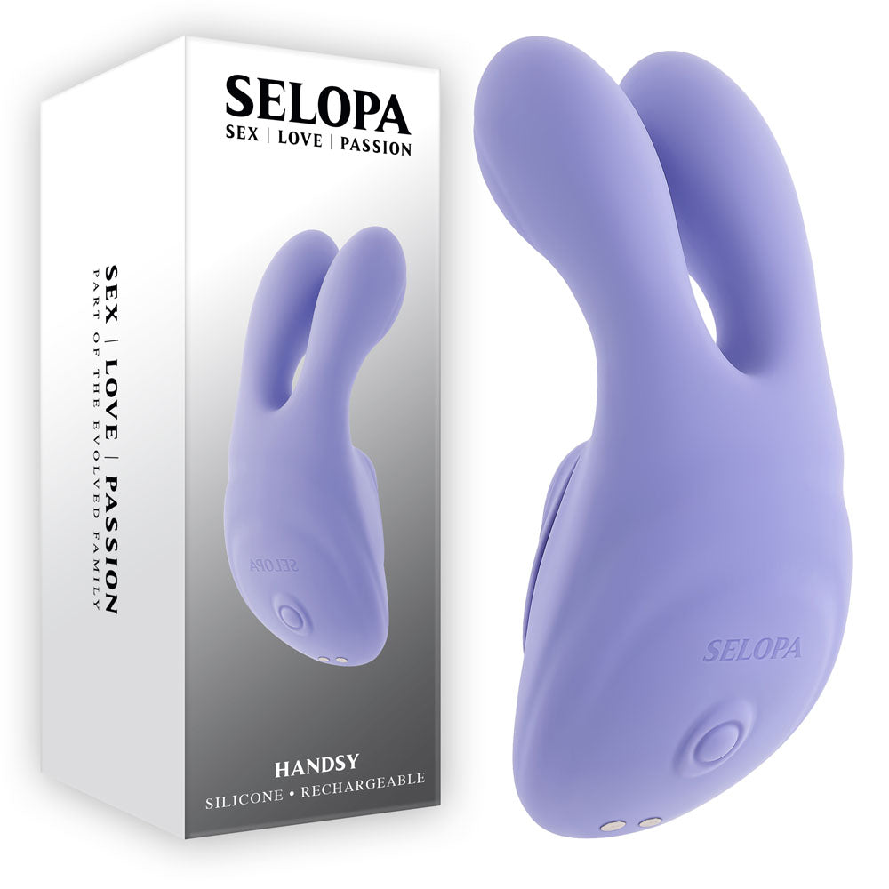 Selopa HANDSY - Purple USB Rechargeable Layon Stimulator - SL-RS-7418-2