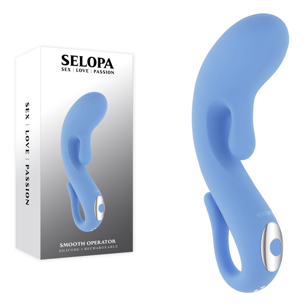 Selopa SMOOTH OPERATOR - Blue USB Rechargeable Vibrator - SL-RS-7463-2