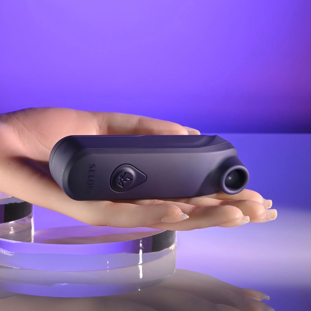 Selopa SURE THING - Black Vibrating & Sucking Stimulator-SL-VB-6312-2