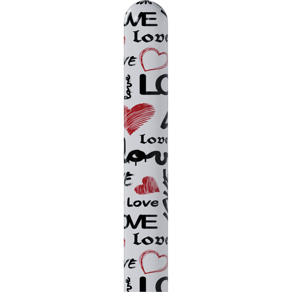 S-LINE Kaotix Love - White 17.8 cm USB Rechargeable Vibrator - SLI294WHT
