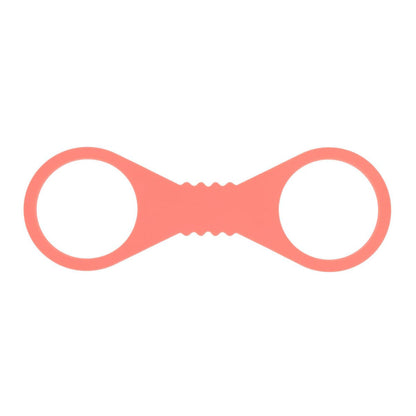 Sex & Mischief Peaches n CreaMe Large Silicone Cuffs - Peach Large Silicone Restraints-SS10202