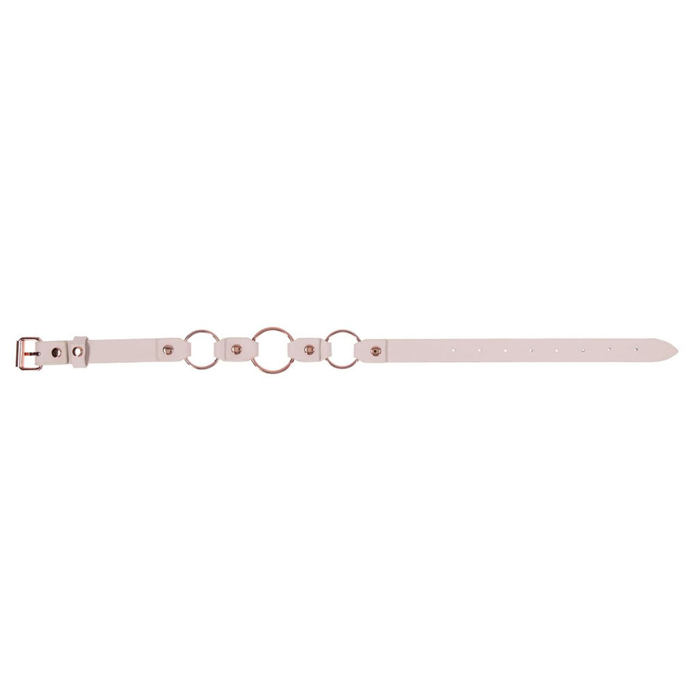 Sex & Mischief Peaches n CreaMe Ring Day Collar - Peach Bondage Collar-SS10205