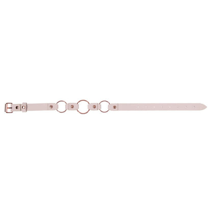 Sex & Mischief Peaches n CreaMe Ring Day Collar - Peach Bondage Collar-SS10205