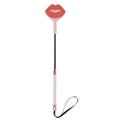 Sex & Mischief Peaches n CreaMe Kiss Crop - Peach Lip Tipped Crop Whip-SS10210
