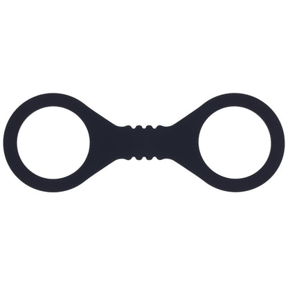 Sex & Mischief Shadow Small Silicone Cuffs - Black Small Restraints-SS10227