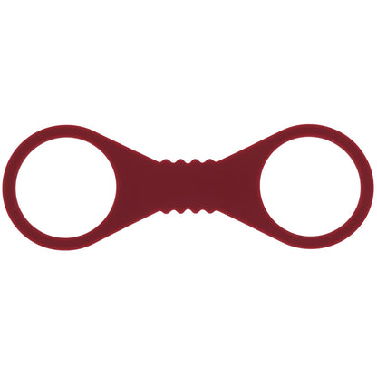 Sex & Mischief Enchanted Large Silicone Cuffs - Burgundy Large Restraints-SS10232