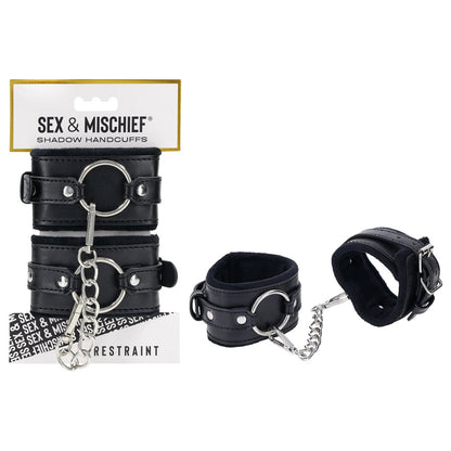 S&M Shadow Handcuffs - Black Restraints - SS10300