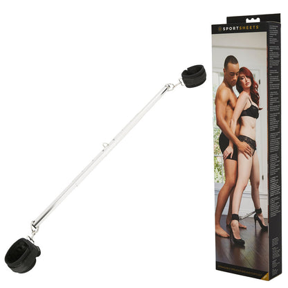 SPORTSHEETS Expandable Spreader Bar & Cuffs - Metal 74 cm Spreader Bar with Cuffs - SS32602