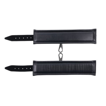 SPORTSHEETS Velvet Noir Handcuffs - Black Adjustable Cuff Restraints-SS37001