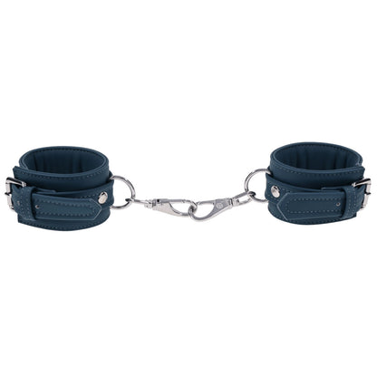 SPORTSHEETS Signature Twilight Tease Handcuffs - Blue Adjustable Restraints - SS68102