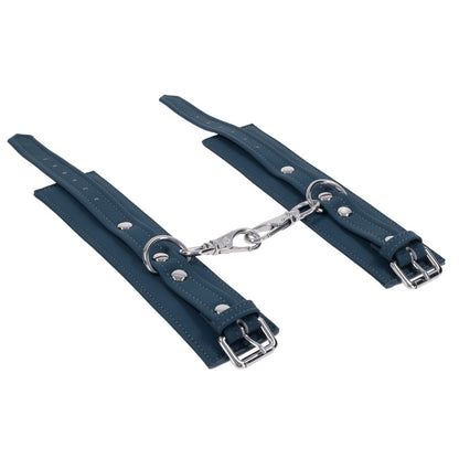 SPORTSHEETS Signature Twilight Tease Handcuffs - Blue Adjustable Restraints - SS68102