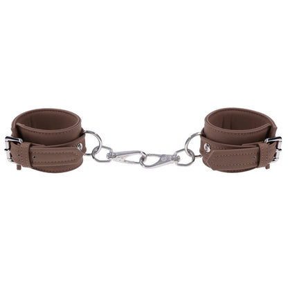 SPORTSHEETS Signature Dawn Dream Handcuffs - Tan Adjustable Restraints - SS68103