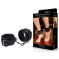 SPORTSHEETS Signature Midnight Muse Ankle Cuffs - Black Adjustable Leg Restraints - SS68104