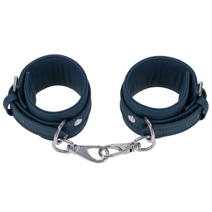 SPORTSHEETS Signature Twilight Tease Ankle Cuffs - Blue Adjustable Leg Restraints - SS68105