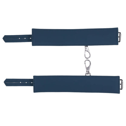 SPORTSHEETS Signature Twilight Tease Ankle Cuffs - Blue Adjustable Leg Restraints - SS68105