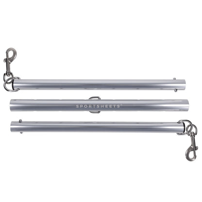 SPORTSHEETS Signature Adjustable Spreader Bar - Silver Metal Adjustable Spreader Bar (No Cuffs Included) - SS68109