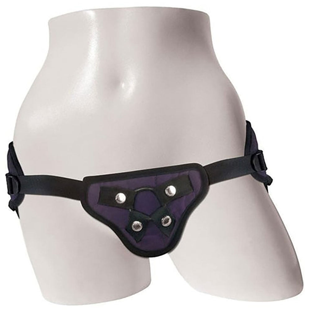 SPORTSHEETS Purple Strap-On - Purple Adjustable Strap-On Harness (No Probe Included) - SS69007