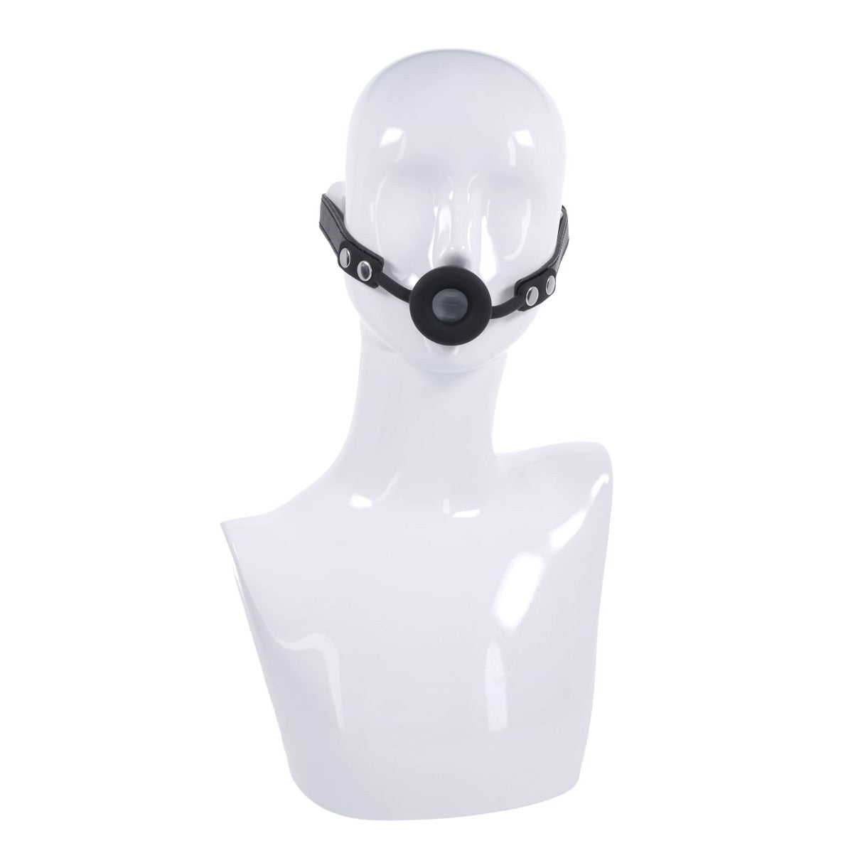 EDGE Silicone Ring Gag - Black Mouth Restraint - SS98053