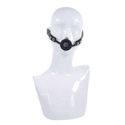EDGE Silicone Ring Gag - Black Mouth Restraint - SS98053