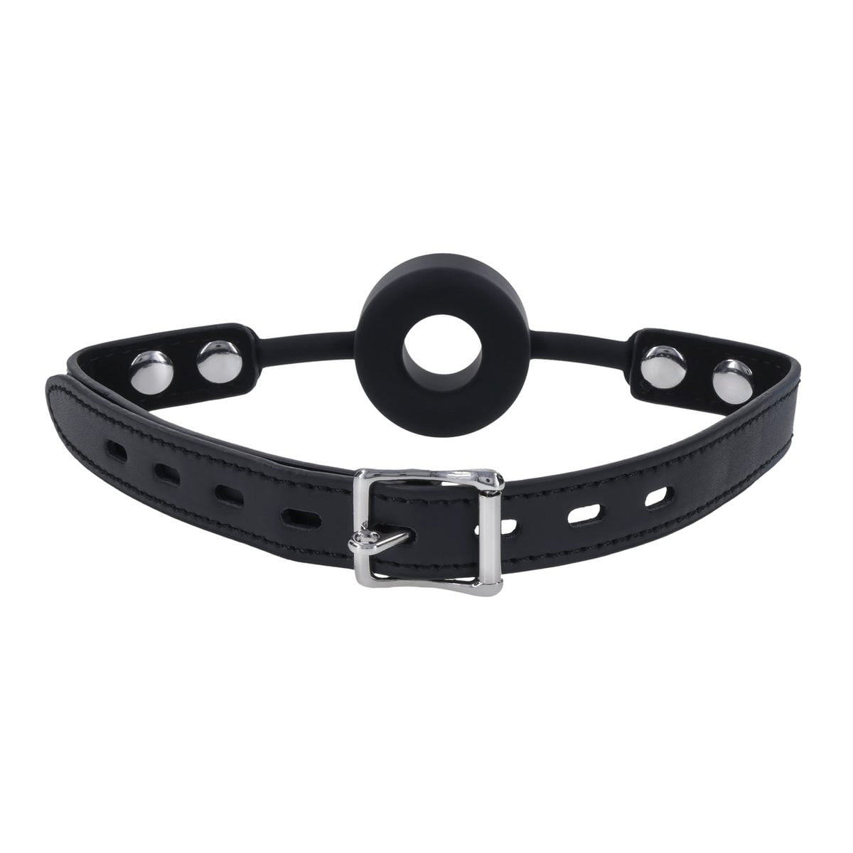 EDGE Silicone Ring Gag - Black Mouth Restraint - SS98053